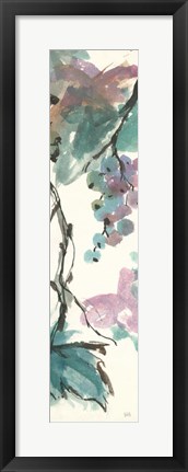 Framed Pastel Grape Panel II Print