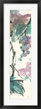 Framed Pastel Grape Panel II Print