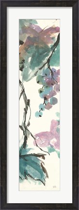 Framed Pastel Grape Panel II Print