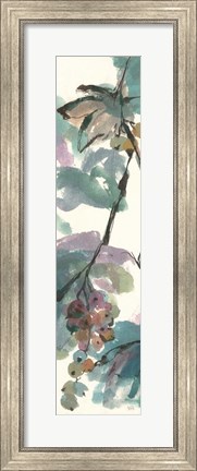 Framed Pastel Grape Panel I Print