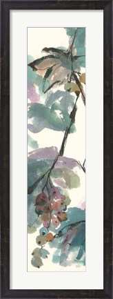 Framed Pastel Grape Panel I Print