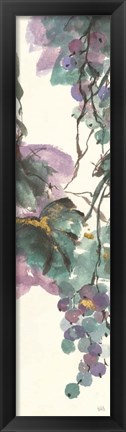 Framed Amethyst Grape Panel II Print