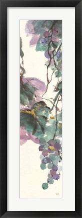 Framed Amethyst Grape Panel II Print