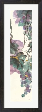 Framed Amethyst Grape Panel II Print