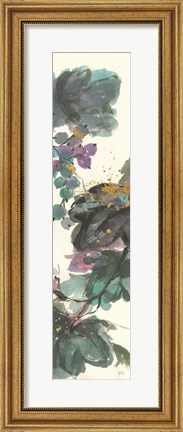 Framed Amethyst Grape Panel I Print