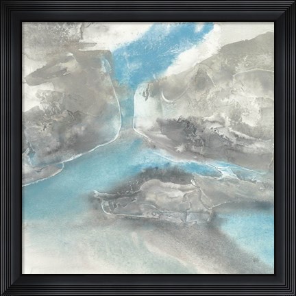Framed Blue Tones II Print