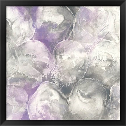 Framed Amethyst Circles II Print