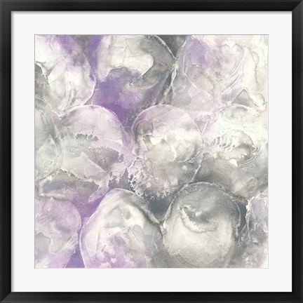 Framed Amethyst Circles II Print