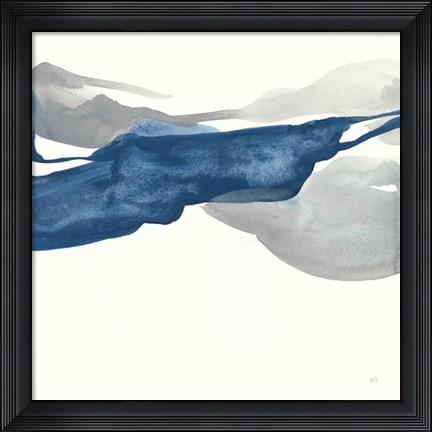 Framed Sapphire and Gray III Print