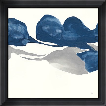 Framed Sapphire and Gray II Print