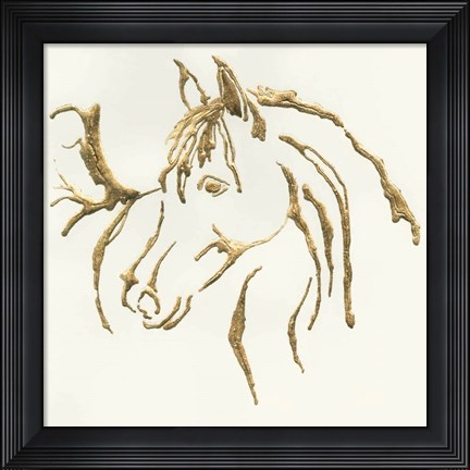 Framed Gilded Mare Print