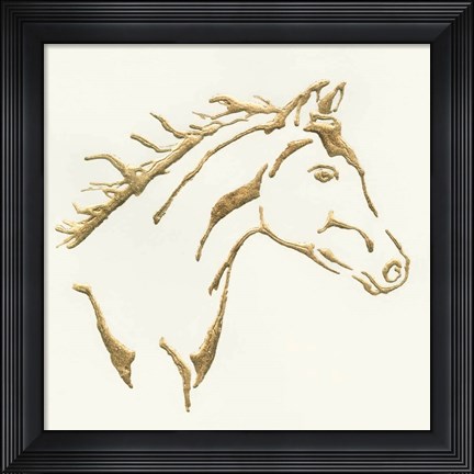 Framed Gilded Filly Print