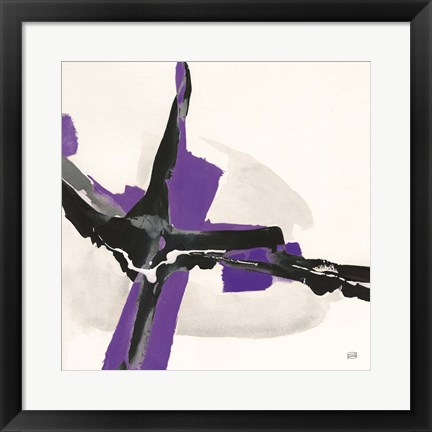 Framed Creamy Amethyst I Print