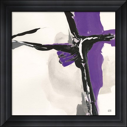 Framed Creamy Amethyst II Print