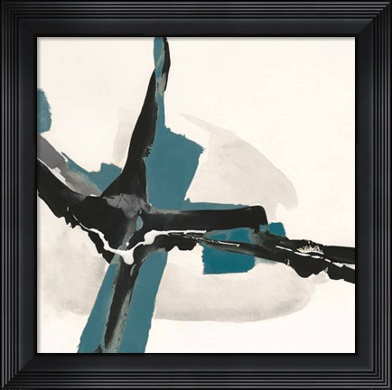 Framed Creamy Cerulean I Print