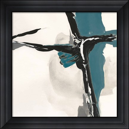 Framed Creamy Cerulean II Print