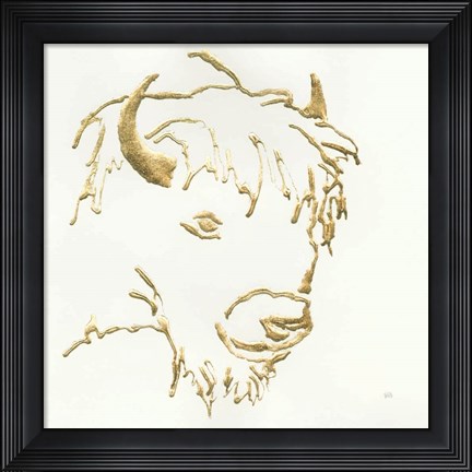 Framed Gilded Buffalo Print