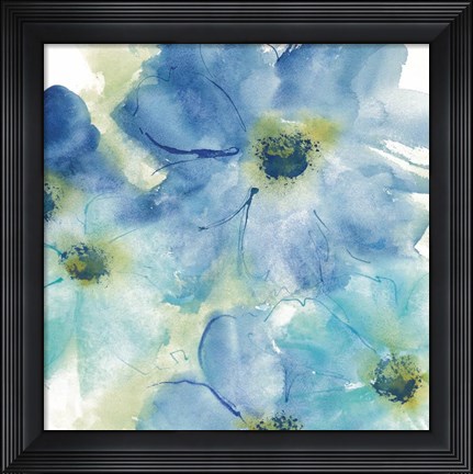 Framed Seashell Cosmos I White Print