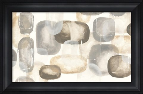 Framed Neutral Stones V Print