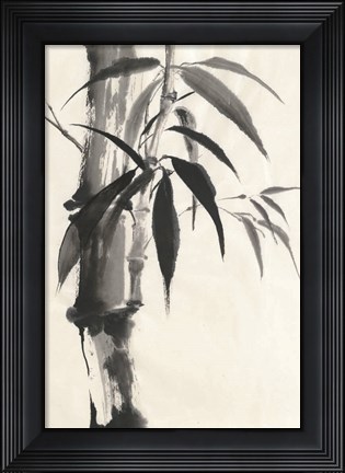 Framed Sumi Bamboo Cream Print