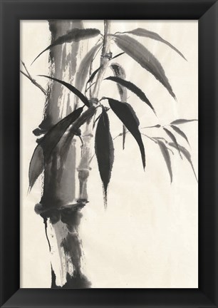 Framed Sumi Bamboo Cream Print