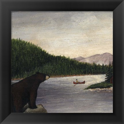 Framed North Woods Bear II Print