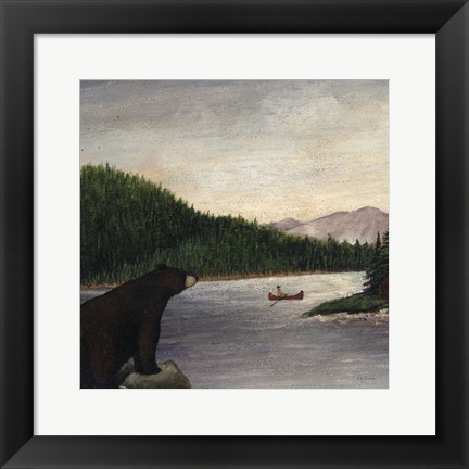 Framed North Woods Bear II Print