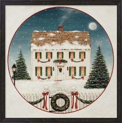 Framed Merry Lil House Print