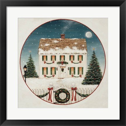 Framed Merry Lil House Print