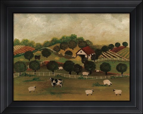 Framed Day at the Farm II Print