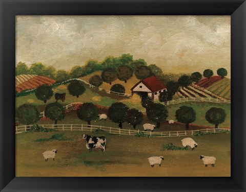 Framed Day at the Farm II Print