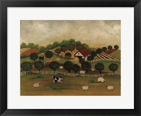 Framed Day at the Farm II Print