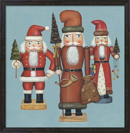 Framed Santa Nutcrackers Print