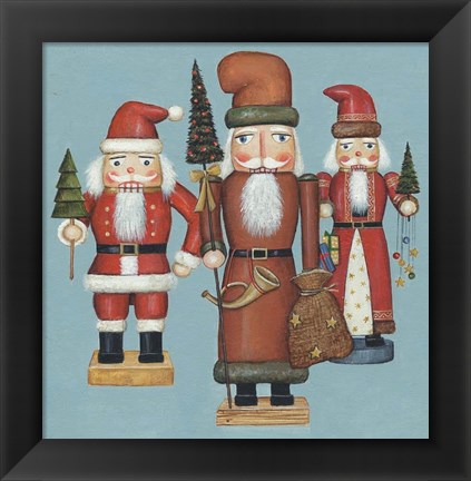 Framed Santa Nutcrackers Print