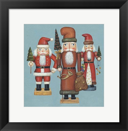 Framed Santa Nutcrackers Print