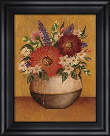 Framed Summer Bouquet I Print