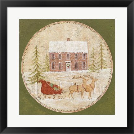 Framed Santas Sleigh Print