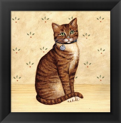 Framed Country Kitty IV Print