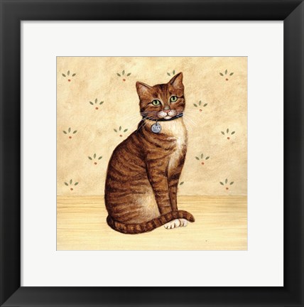 Framed Country Kitty IV Print