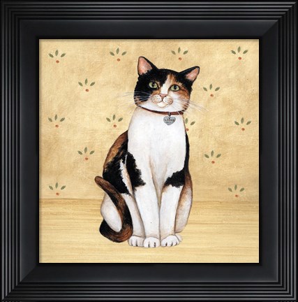 Framed Country Kitty III Print