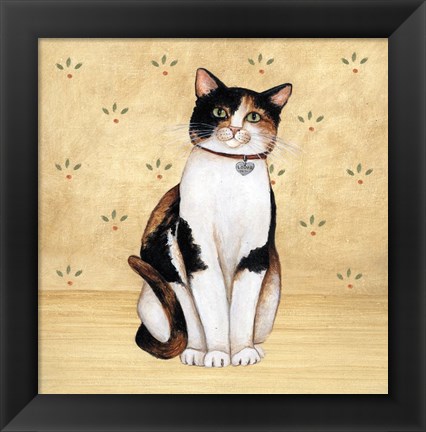 Framed Country Kitty III Print