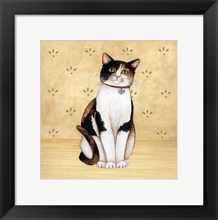 Framed Country Kitty III Print