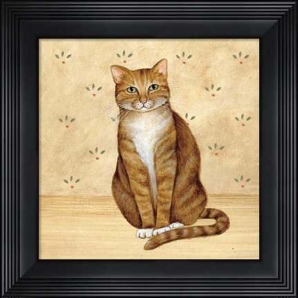 Framed Country Kitty II Print