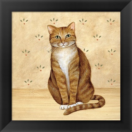 Framed Country Kitty II Print