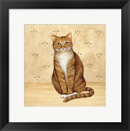 Framed Country Kitty II Print