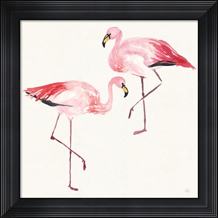 Framed Tropical Fun Bird V Print