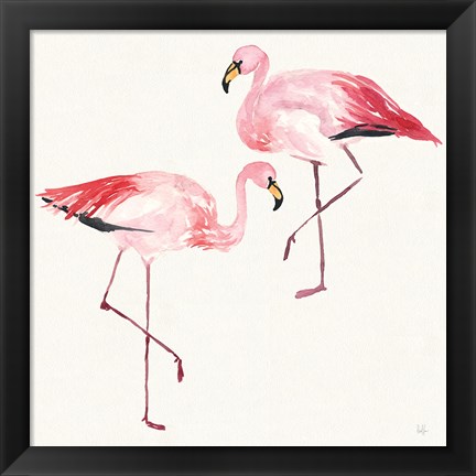 Framed Tropical Fun Bird V Print