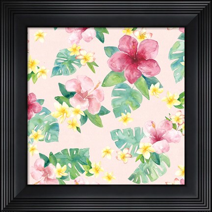 Framed Tropical Fun Pattern VII Print