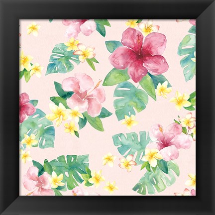 Framed Tropical Fun Pattern VII Print