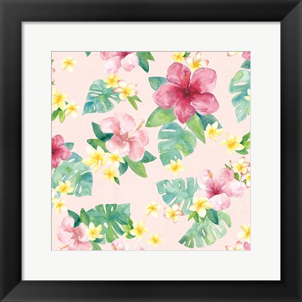 Framed Tropical Fun Pattern VII Print